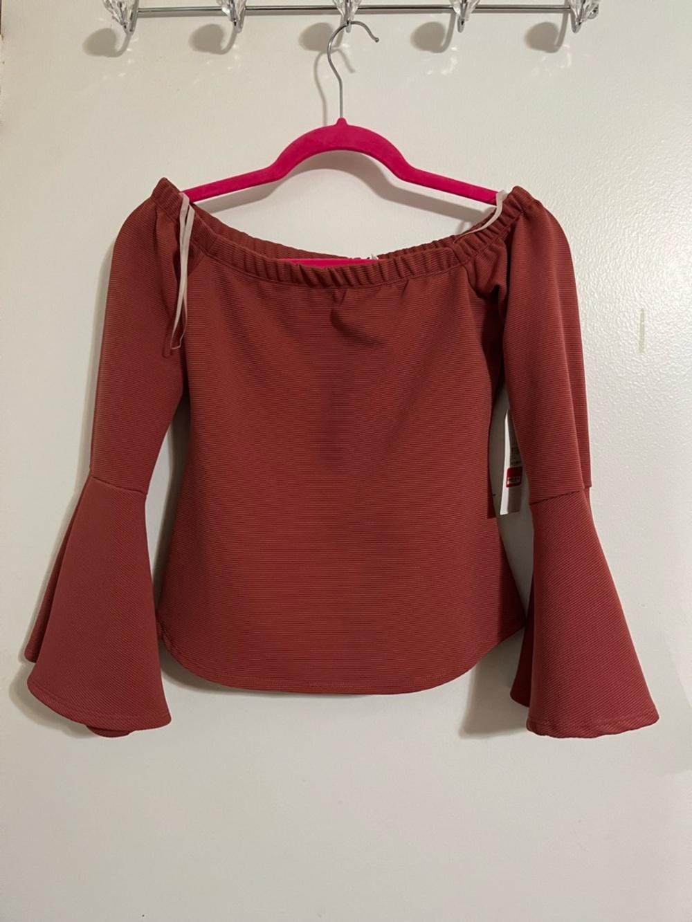Leith Bell Sleeve Off the Shoulder Top, XS. NEW